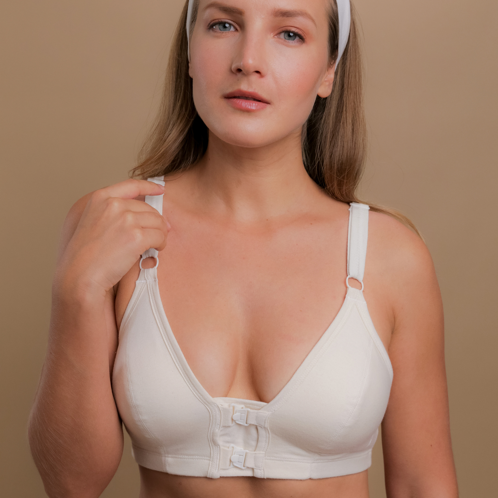 Women's Front Closure Support Bra, Allergy Free