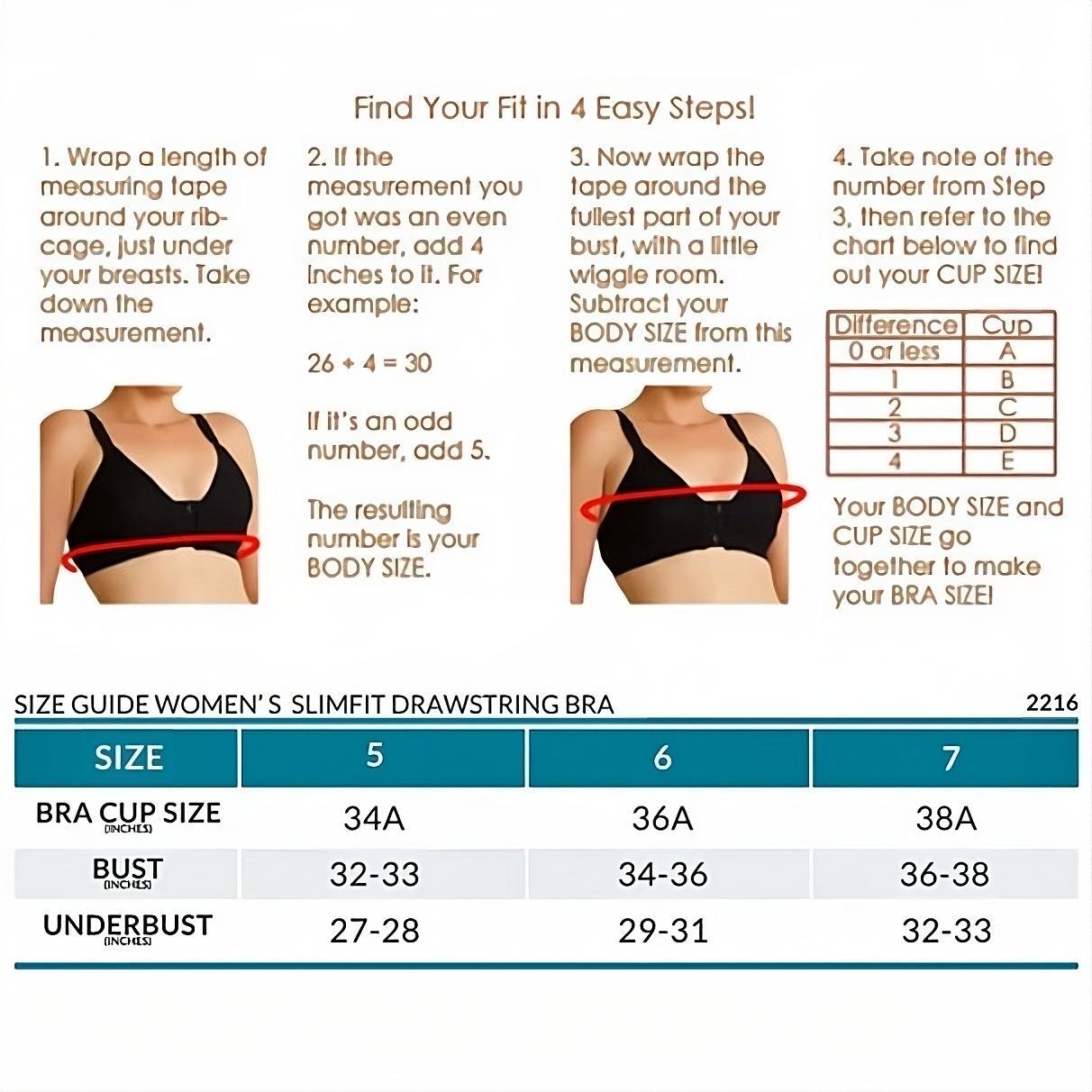 Slimfit Drawstring Bra, Allergy Free