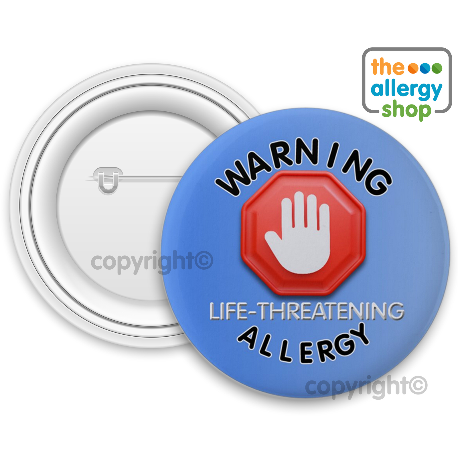 Allergy Alert and Warning Badges & Buttons for Your Safety and Peace of ...