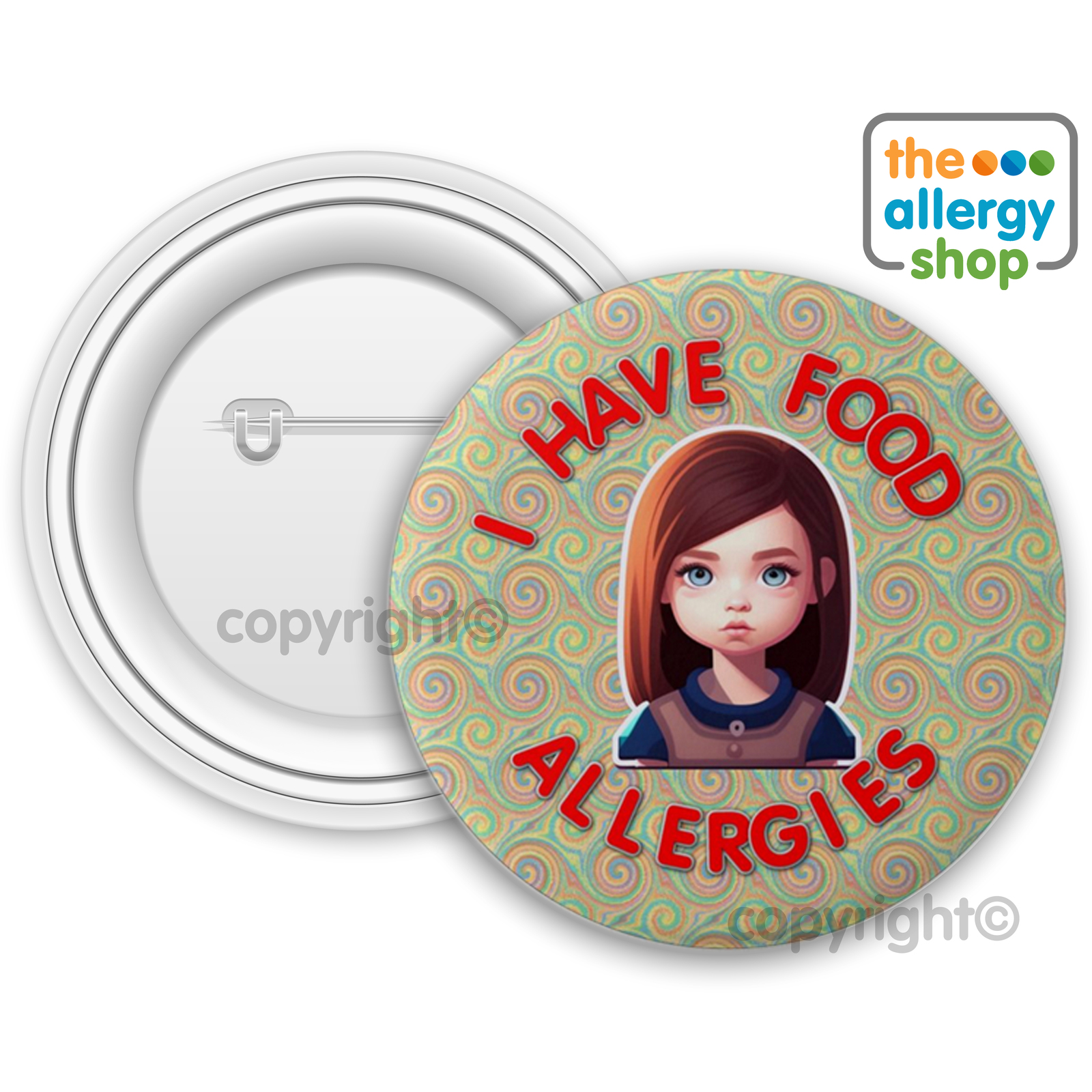Allergy Alert and Warning Badges & Buttons for Your Safety and Peace of ...