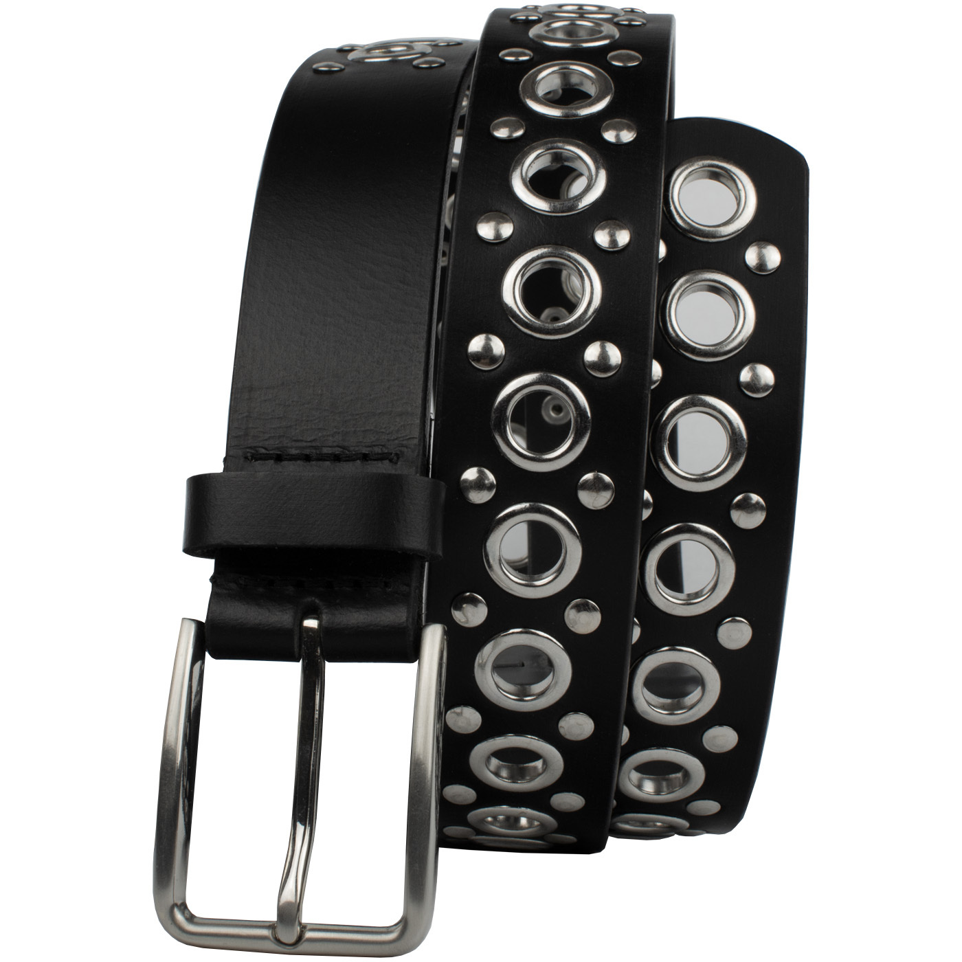 Nickel Smart Roan Mountain Leather Belt