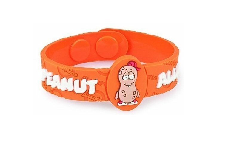 AllerMates Fun Tree Nut Allergy and Milk Allergy Bracelet for Kids Health  and Safety