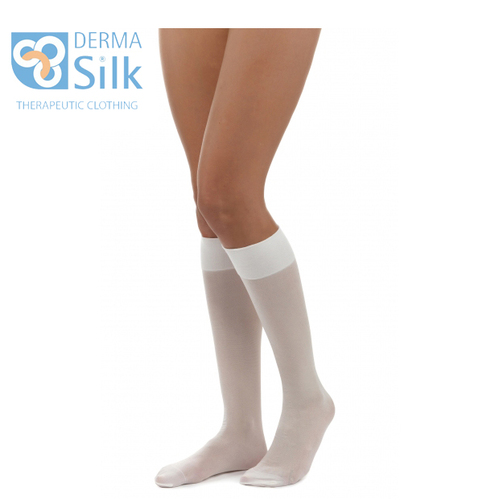 Dermasilk Adult Heel-less Undersocks (2 pairs)