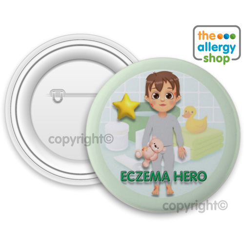 Eczema Hero Boy - Badge & Button