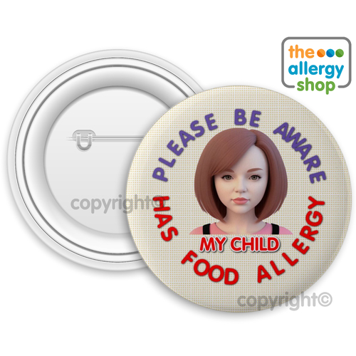 Mother Child Food Allergy - Badge & Button
