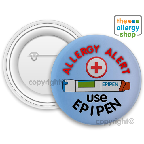 Allergy Alert Use Epipen - Badge & Button