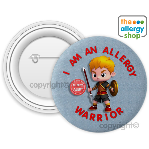Allergy Warrior Boy - Badge & Button