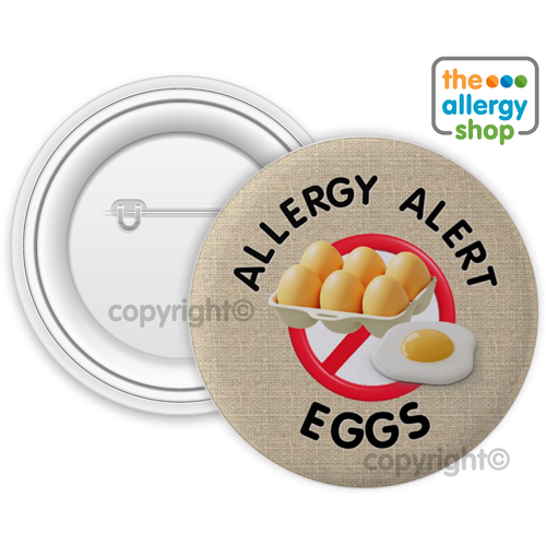 Eggs Allergy - Badge & Button