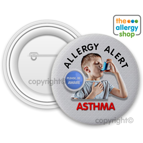 Allergy Alert Asthma Child - Badge & Button