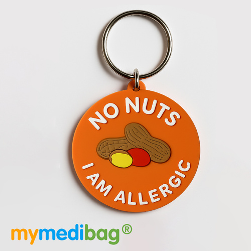 Nuts Allergy - 3D Keyring Tag