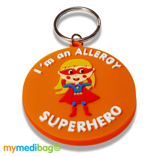 Superhero Girl - 3D Keyring Tag