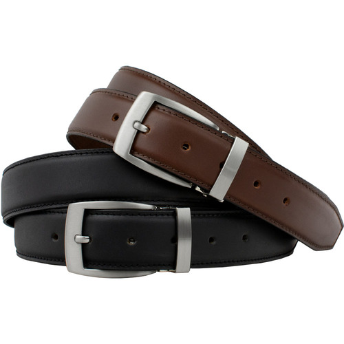 Nickel Smart® Brown and Black Dress Belt