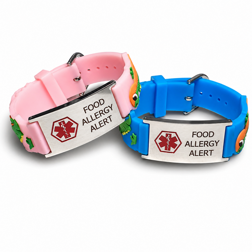 Baby Dinosaurs Allergy Alert Bracelet
