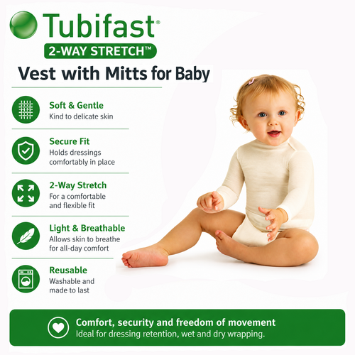 Tubifast Vest with Mitts 6 to 24 mths