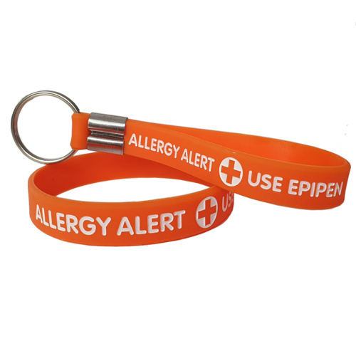 Allergy Alert - Wristband and Keychain