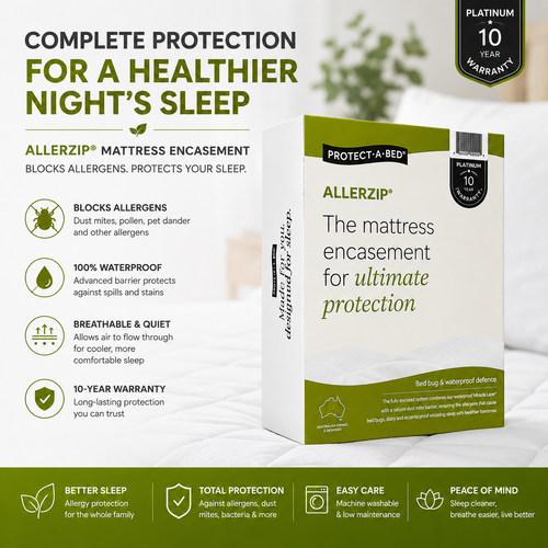 Allerzip MATTRESS Protector Anti Allergy - Fully Encased