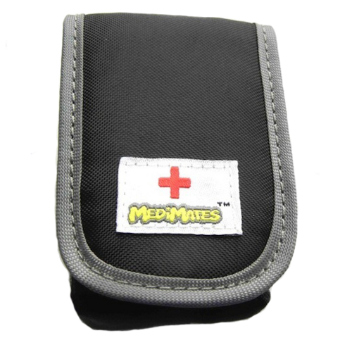Asthma Inhaler or Single AuviQ Device Case Black/Gray