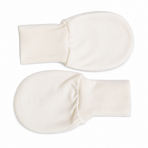Cotton Baby Mittens Extra-Long Wristband