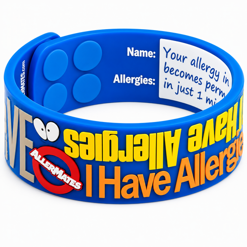 I Have Allergies Writable Wristbands