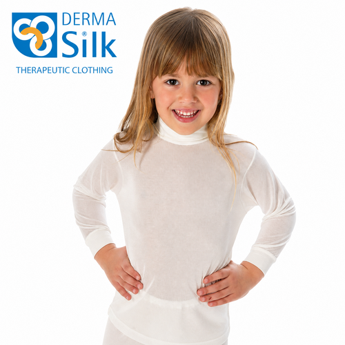 Unisex Child Shirt Turtle Neck Long Sleeves with cuff - Dermasilk